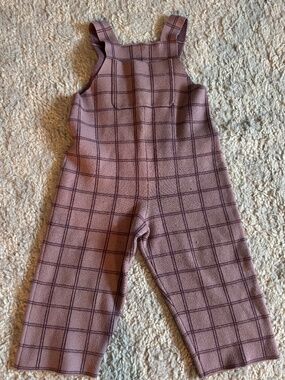Zara Knit Overalls Vintage Style Girls Baby Toddler Boy 3-4